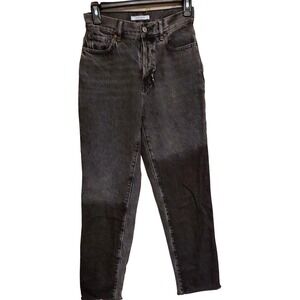 Pacsun Jeans Women's 24 Black Denim High-Rise Straight Leg Button-Fly Vintage